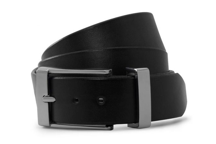 Solid Leather's belts, such as this formal black leather belt with a chrome buckle, can be purchased online or by appointment. (Supplied photo)