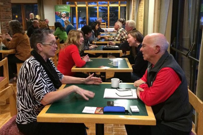 Kawartha Chamber members participate in a speed networking session. (Photo: Kawartha Chamber)