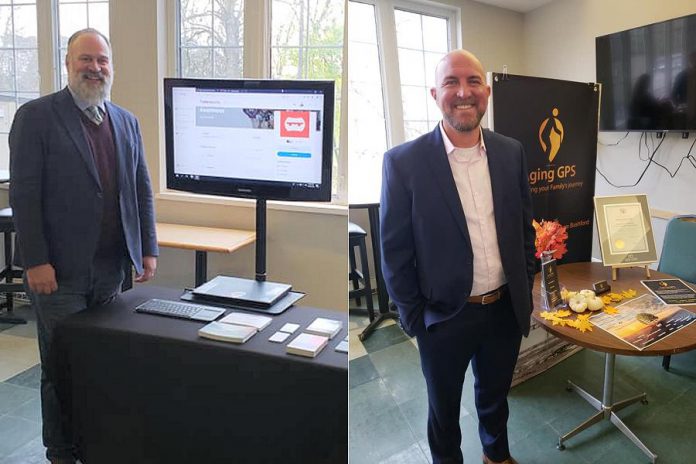 Graeme Barrie of Netmechanics and Graeme Barrie of Netmechanics, the second and third place winners at the Kawartha Lakes Small Business Innovation Awards in Lindsay on October 25, 2019. (Photos: Kawartha Lakes Community Futures Development Corporation / Facebook)