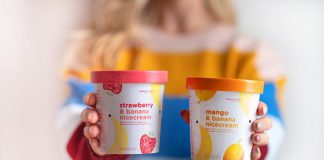 Peterborough-based company Chimp Treats has rebranded its flagship Nicecream frozen dessert line, which is sold across Canada with plans to expand to Europe retailers in 2019. The new look is designed to appeal to the product's largest demographic and to focus on "Nicecream" as a unique category of frozen dessert made of 100 per cent fruit. (Photo courtesy of Chimp Treats)