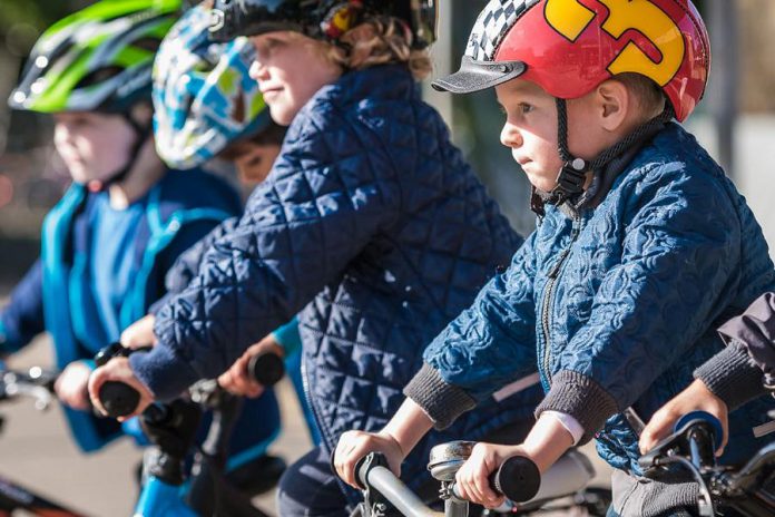 In the Danish city of Odense, four out of five children bike, walk, or skateboard to school, with children as young as five years old cycling on their own. (Photo: Thomas Mørkeberg)