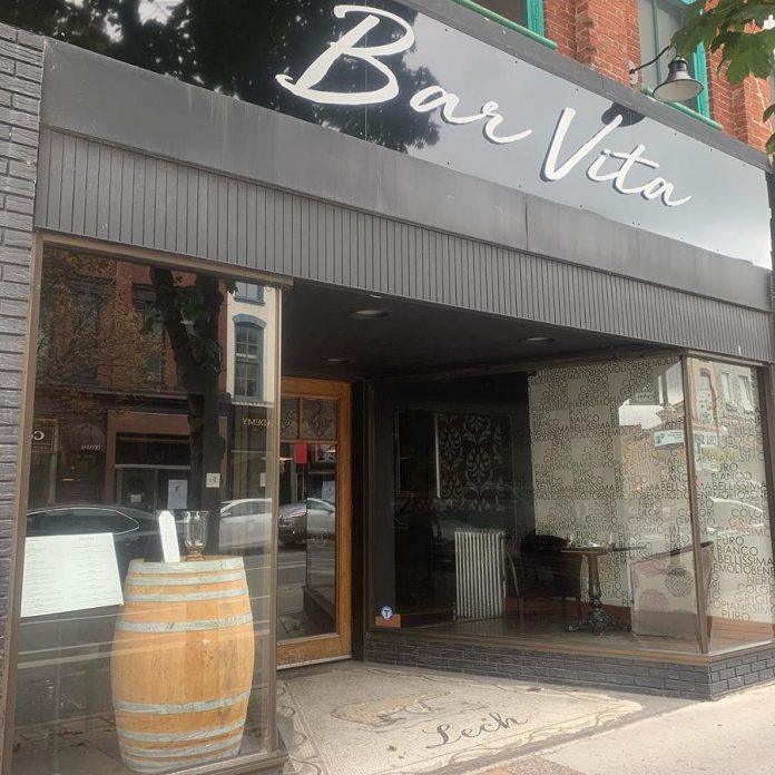 Bar Vita is located in the old Lech Furrier space at 413 George Street North in downtown Peterborough. (Photo courtesy of Bar Vita)