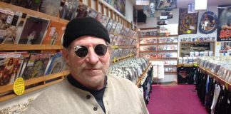 Moondance owner Mike Taveroff in January 2018, when he announced he was retiring and closing the iconic downtown Peterborough record store. He closed the store and retired in April 2018, and was diagnosed with stage four cancer less than a year later. Taveroff passed away on the Thanksgiving weekend. (Photo: Paul Rellinger / kawarthaNOW.com)