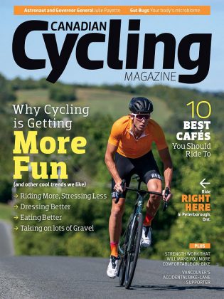 Peterborough & the Kawarthas is featured on the Fall 2019 issue of Canadian Cycling Magazine. (Photo: Canadian Cycling Magazine) 