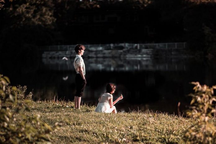 Kevin Lemieux as Melchior and Alessandra Ferreri as Wendla in a promotional photo for Cordwainer Productions' "Spring Awakening", a Broadway rock musical that tells the story of a group of teenagers dealing with the turbulent emotions of their burgeoning sexuality in late 19th-century Germany. The production debuts at the Courthouse Theatre in Whitby on October 18 and 19 before running at the Market Hall in Peterborough from October 24 to 26, 2019. (Photo: Samantha Moss / MossWorks Photography)