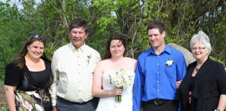 The McLean family, owners and operators of McLean and Buckhorn Berry Farms in Lakefield, have been named the Peterborough County's 2019 Farm Family of the Year. Pictured are Erin, Sam, Jenny and Ben, and Jane. (Supplied photo)
