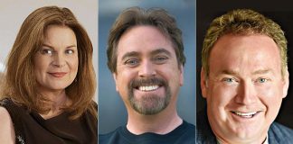 Linda Kash, Patrick McKenna, and Paul Constable are three of the Second City alumni performing at the "Klusterfork It's Christmas" comedy improv show at Market Hall Performing Arts Centre in downtown Peterborough on November 22, 2019. The show also features Second City alumni Deborah Kimmett and and Ed Sahely along with Peterborough performers Megan Murphy, Pat Maitland, Dianne Latchford, and Paul Crough on piano. (Publicity photos)