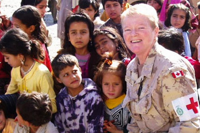 Lee-Ann Quinn served for 23 years in the Canada Forces as a military nurse, including four tours in the former Yugoslavia, Somalia, Rwanda, and Afghanistan. 