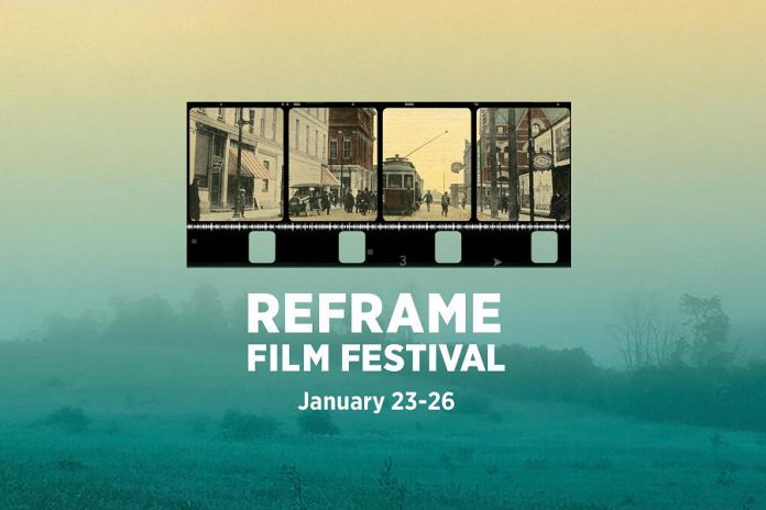 Early bird passes and opening tickets are now available for the 2020 ReFrame Film Festival, which takes place in downtown Peterborough from January 23 to 26. A list of the films at the 16th annual festival will be released in December, with the full schedule available in early January. (Graphic courtesy of ReFrame)