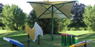 Proceeds from the 2019 Kawartha Rotary Christmas Auction, which runs online from November 18th to December 1st, will support the purchase of an outdoor musical instrument play area for children at the Riverview Park and Zoo in Peterborough. The outdoor instruments, invented by Grammy award-winning musician Richard Cooke, will be supplied by Colorado-based company Freenotes Harmony Park, which has installations around the world including at the Montreal International Jazz Festival. (Photo: Freenotes Harmony Park)