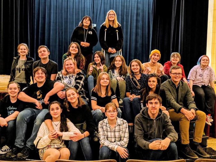 The cast of Enter Stage Right's "Of Mortals and Myths", which is premiering in April 2020. Proceeds from this year's Storm the Stage event will support the spring musical, as well as the company's scholarship fund. (Photo courtesy of Enter Stage Right)