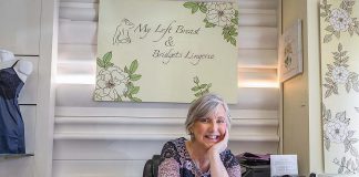 My Left Breast owner Bridget Leslie at her boutique, located in the Charlotte Mews at 203 Simcoe Street #3 in downtown Peterborough. After being diagnosed with breast cancer at 44 and undergoing active treatment for 18 months, Bridget decided she wouldn't let the disease derail her life. In 2008, she opened My Left Breast to help women gain back their confidence from a breast cancer diagnosis to treatment and beyond with prosthesis- and mastectomy-friendly lingerie and wig fittings. (Photo: Heather Doughty)