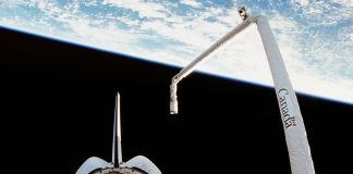 Canadian space robotics company MDA Corporation built the Canadarm robotic arm for NASA's space shuttle program. Peterborough-raised billionaire Jim Balsillie is one of a consortium of Canadian investors acquiring MDA Corporation, headed by Peterborough native Mike Greenley, from its American parent company. (Photo: NASA)