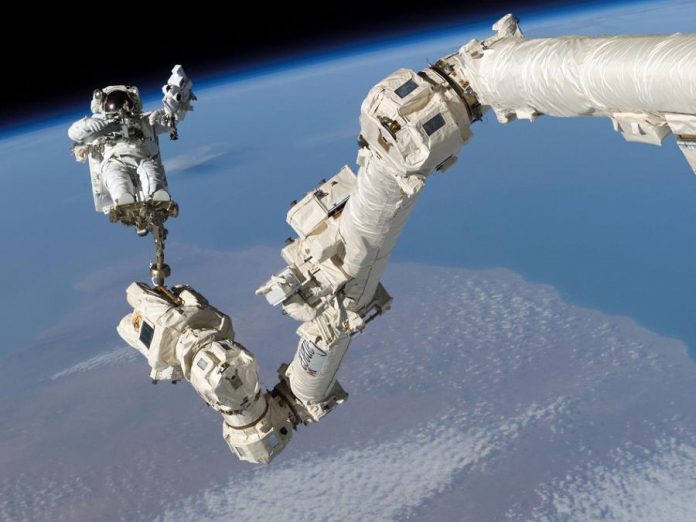 As well as building the Canadarm for NASA's space shuttle program, Canadian space robotics company MDA Corporation also built the Canadarm2  robotic arm for the International Space Station. Unlike the Canadarm on the shuttle, Canadarm2 is not permanently anchored at one end. This design gives Canadarm2 the ability to "walk" around the International Space Station on its own.  (Photo: NASA)