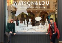 Owners Erin Watson and Anna Eidt in front of Watson & Lou at 383 Water Street in downtown Peterborough. Their creative hub helps local artists and makers reach a wider audience, offers a broad range of unique locally made goods, and hosts popular maker workshops. (Supplied photo)
