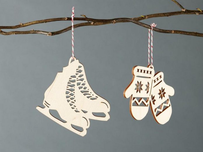 Ontario-made wooden ornaments from Light & Paper. (Photo courtesy of Light & Paper)