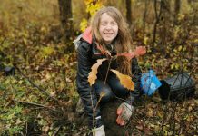Fleming College student Paula Torti was one of more than 150 volunteers with Kawartha Land Trust who helped plant 18,730 native trees and shrubs in 2019. Kawartha Land Trust is the only non-governmental charitable organization committed to protecting land in the Kawarthas. (Photo courtesy of Kawartha Land Trust)