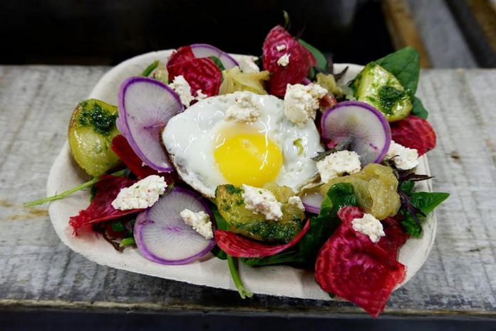 Fresh, local ingredients are key to every Kitchen Farmacy dish. Eggs are a staple for morning markets. (Photo: Chas Keepfer)