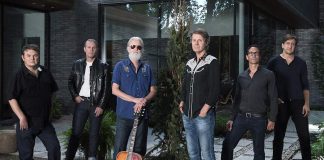 Canadian country-rock legends Blue Rodeo (Bazil Donovan, Colin Cripps, Greg Keelor, Jim Cuddy, Glenn Milchem, and Mike Boguski) return to the Peterborough Memorial Centre on Friday, December 27th, with Bailieboro's own Jimmy Bowskill joining the band. (Photo: Dustin Rabin)