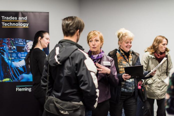 Some of Peterborough & the Kawarthas' largest employers were in attendance for "Building PTBO: Future Workforce" at VentureNorth in downtown Peterborough on December 6, 2019. (Photo: Alyssa Cymbalista)