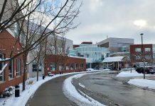The emergency department at Ross Memorial Hospital in Lindsay was temporarily closed following flooding on December 18, 2019 caused by burst heating coils. (Photo: Ross Memorial Hospital / Twitter)