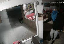 Police are seeking this man who was captured on video surveillance breaking in to an Apsley business at around 4 a.m. on January 12, 2020. (Supplied photo)