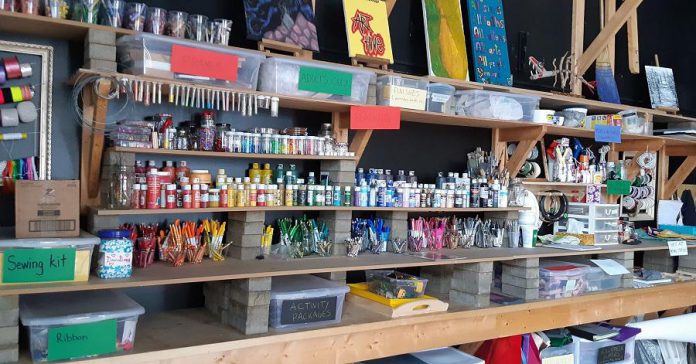 Creating Space, located at PACE at 201 McDonnel Street in Peterborough, is a community arts studio that fosters connection and resilience by making art in Nogojiwanong/Peterborough. (Photo courtesy of Creating Space)