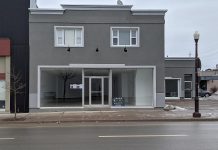 Huge Shops Ontario has applied to the Alcohol and Gaming Commission of Ontario to open a cannabis retail store at 225 George Street North in downtown Peterborough. The Toronto-based cannabis retailer originally proposed a store to be located at the plaza at Fowlers Corners in Kawartha Lakes but decided to move the proposed store after municipal zoning issues were identified with that location. (Photo: Bruce Head / kawarthaNOW.com)