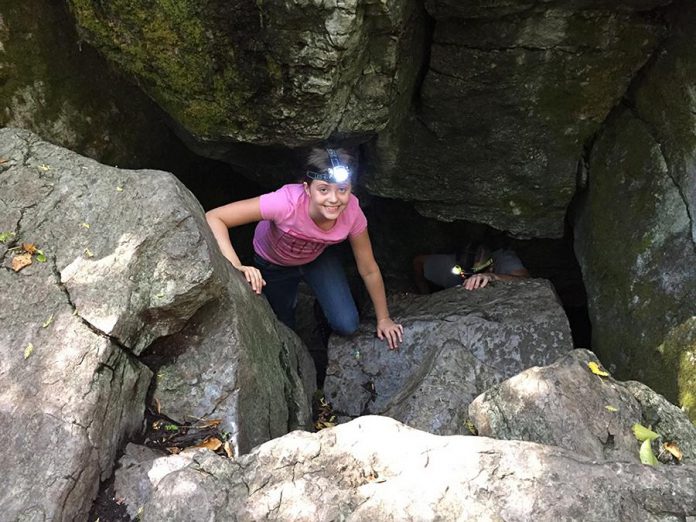 The Warsaw Caves Conservation Area is a unique destination less than 30 kilometres east of Peterborough that offers caves, hiking trails, canoeing, and more. The area takes its name from a series of seven caves formed during the last ice age. (Photo courtesy of Otonabee Region Conservation Area)