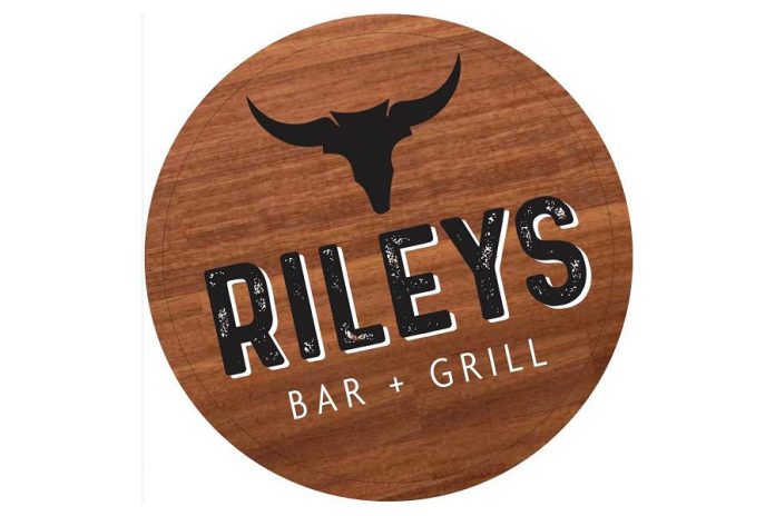 The Riley's Bar and Grill steer logo references Don Riley's other business, Steertech Performance, and is also a nod to his farmer father.  (Logo: Riley's Bar and Grill)