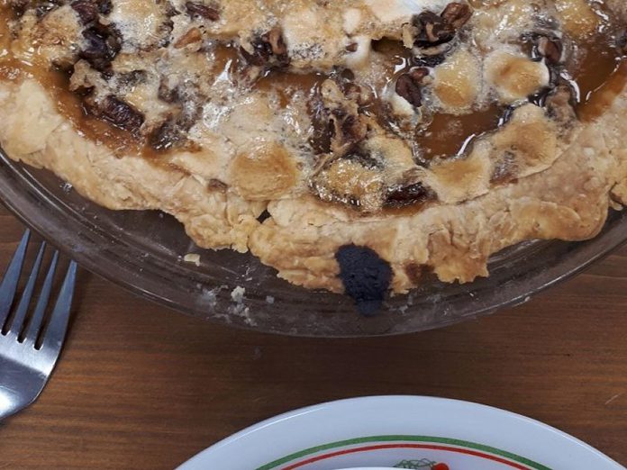 This sweet potato pie was made by a Cookbook Club family from scratch. "It was the most delicious thing I think I've ever had," says Melanie Crouch of  Cavan Monaghan Libraries, which hosts the club. "I'm fully converted to sweet potato pie." (Photo: Cavan Monaghan Libraries)