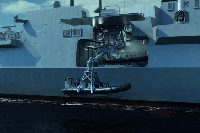 The Rolls-Royce Canadian naval marine division in Peterborough designs and manufactures the company's mission bay handling system, used to deploy and recover naval vehicles and packages from ships. (Photo: Rolls-Royce Holdings plc)