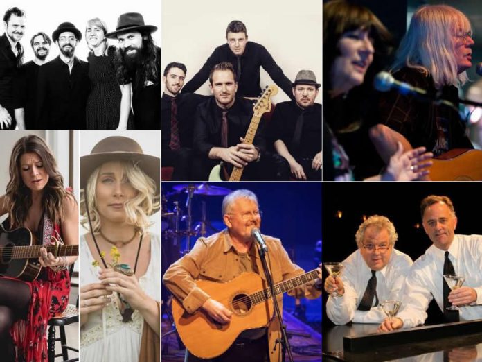 Performers in the Erica Cherney Theatre during 'Peterborough Performs: Musicians Against Homelessness' on March 5, 2020 at Showplace Performance Centre are (left to right, top to bottom): The Weber Brothers Band, The Austin Carson Band, the Peterborough All-Star Band fronted by Rick and Gailie Young, Kate Suhr and Melissa Payne, Danny Bronson, and The Three Martinis. An additional 10 acts will be performing in the Nexicom Studio and in the Showplace lobby. 