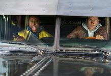 Winston Duke and Mark Wahlberg team up to take down criminals in Boston in the action-comedy "Spenser Confidential", premiering on Netflix on Friday, March 6th. (Photo: Netflix)