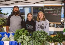 The Farm on Argyle, a family-oriented urban micro farm located just 2.5 kilometres from downtown Peterborough, at the former summer location of the Peterborough Regional Farmers' Market at AON Citi Centre courtyard at Charlotte and Aylmer Streets. The Peterborough Regional Farmers' Network board of directors has announced the summer market will be moving to the newly renovated Peterborough Square courtyard on Charlotte Street between Water and George effective May 2020. Between 80 and 100 vendor stalls will be accommodated at the new courtyard location. (Photo: Jenn Austin-Driver)
