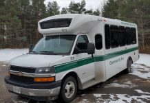 'The Link' pilot rural transportation service will use 15-passenger Peterborough Transit buses to provide affordable and accessible service from Selwyn Township and Curve Lake First Nation with connections to Bridgenorth, Ennismore, and Peterborough. Open houses are taking place during February where members of the public provide feedback on the route, schedule, and fare structure of the service, expected to launch in May 2020. (Photo: Selwyn Township / Facebook)