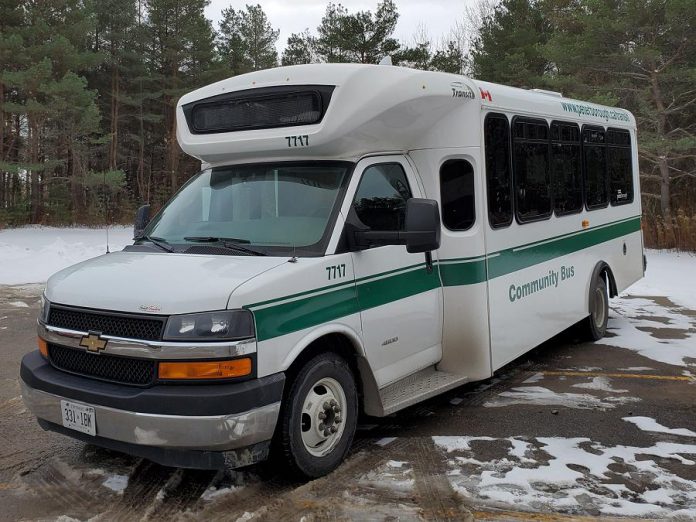 'The Link' pilot rural transportation service will use 15-passenger Peterborough Transit buses to provide affordable and accessible service from Selwyn Township and Curve Lake First Nation with connections to Bridgenorth, Ennismore, and Peterborough. Open houses are taking place during February where members of the public provide feedback on the route, schedule, and fare structure of the service, expected to launch in May 2020. (Photo: Selwyn Township / Facebook)