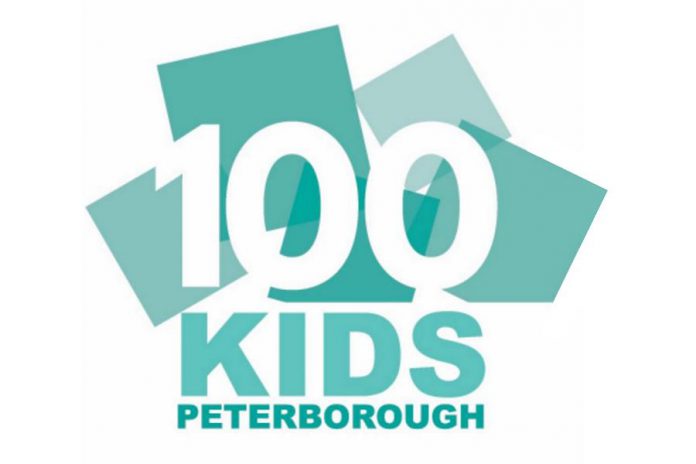 100 Kids Peterborough has its first meeting on March 11, 2020 at the Lions Community Centre in Peterborough's East City. Four times per year, members of the group will each donate $10 to a charity or not-for-profit organization selected by all members. (Logo: 100 Kids Peterborough)