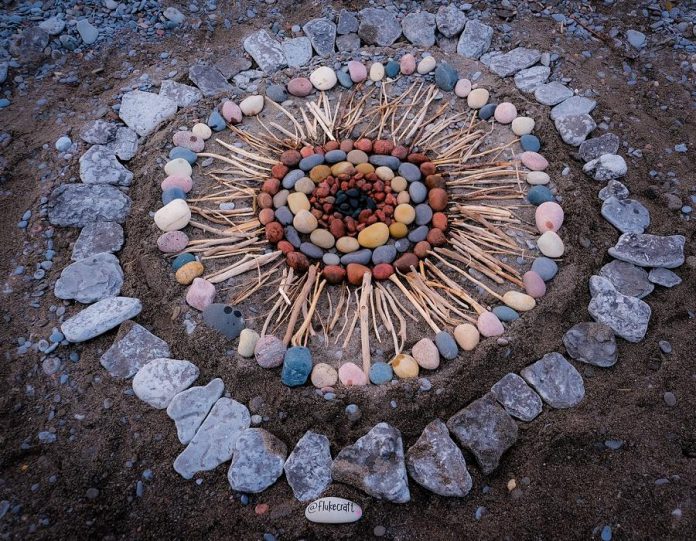 One of Port Hope artist Lee Higginson's creations at West Beach in Port Hope. (Photo courtesy of Lee Higginson)