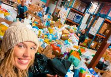 Some of the 22,707 pounds of food and toilet paper donated to Kawartha Food Drive on March 23, 2020 as a result of the "Spare A Square" porch food drive in Peterborough. (Photo: Kawartha Food Share)