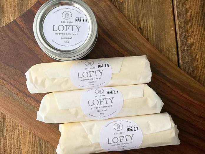 Owned and operated by wife-and-husband team Marie and Chad Miller, Lofty Butter Company makes small batch cultured butter in Trent Hills. (Photo: Lofty Butter Company)