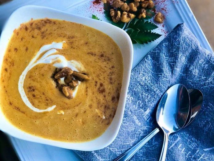 The caramelized onion and maple butternut squash soup from Milk & Honey Eatery in Lindsay won both the Judges' Choice and Best Tasting Soup awards at Kawartha Lakes Soupfest in February 2020. (Photo: Milk & Honey Eatery)