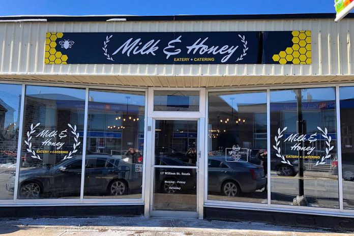 Milk & Honey Eatery is now open at 17 William Street South in downtown Lindsay, in the location of the former Pita Pantry and Common Grounds Coffee House. (Photo: Milk & Honey Eatery)