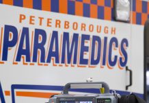 The Peterborough County-City Paramedics, in conjunction with Peterborough Public Health and Peterborough Regional Health Centre (PRHC), has started in-home COVID-19 assessments and testing in Peterborough. The service is only for residents who cannot travel to one of the existing assessment centres or who should remain self-isolated and require assessment. (Photo: County of Peterborough)