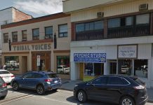 On March 9, 2020, Peterborough police raided illegal cannabis dispensary The Medicine Box (with signage that identifies the store as "Psychic Studio") at 181 Charlotte Street in downtown Peterborough. (Photo: Google Maps)