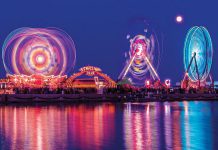 The midway at the Cobourg Waterfront Festival, which was scheduled to take place from July 1 to 4, 2020. The festival has been cancelled because of the COVID-19 pandemic, along with all other activities related to Canada Day, including the annual parade and fireworks display. (Photo: Experience Cobourg / experiencecobourg.ca)