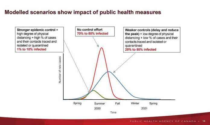 The impact of public health measures on the COVID-19 pandemic in Canada.  (Graphic: Public Health Agency of Canada)