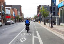 Commuting by bike is a sustainable and efficient way to travel. You can still cycle during the COVID-19 pandemic, as long as you take precautions such as maintaining two metres distance from others and not cycling with people from outside your household. (Photo: GreenUP)