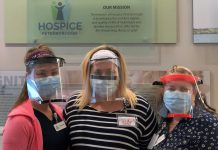 Staff members of Hospice Peterborough wearing personal protective equipment. Since the beginning of March, the facility has followed an outbreak management plan by implementing and following strict pandemic protocols, precautions, and procedures. Only essential staff and visitors have been allowed to enter the London Street facility, all staff members and visitors have been provided with personal protective equipment, and deep cleaning and disinfecting has been taking place. (Photo: Hospice Peterborough / Facebook)