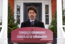 Prime Minister Justin Trudeau announced an expansion of eligibility for the Canada Emergency Business Account on April 16, 2020. (Photo: CBC)